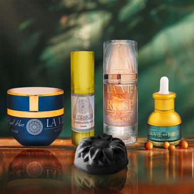 Special Offer | Regeneration Serum + Royal blue cream + Blue Chamomile + AHA & PHA serum + Σαπούνι άνθρακα La Vie en Rose